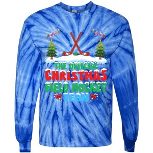 Snow Christmas Field Hockey Team Field Hockey Player Xmas Gift Tie-Dye Long Sleeve Shirt