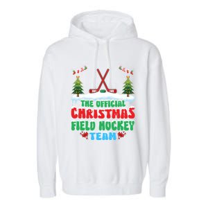 Snow Christmas Field Hockey Team Field Hockey Player Xmas Gift Garment-Dyed Fleece Hoodie