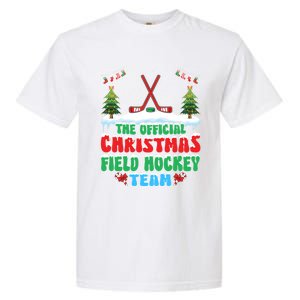 Snow Christmas Field Hockey Team Field Hockey Player Xmas Gift Garment-Dyed Heavyweight T-Shirt