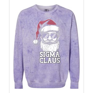 Sigma Claus Funny Christmas Santa Claus Sarcastic Joke Colorblast Crewneck Sweatshirt