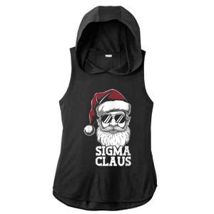 Sigma Claus Funny Christmas Santa Claus Sarcastic Joke Ladies PosiCharge Tri-Blend Wicking Draft Hoodie Tank