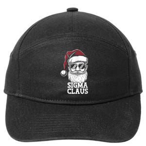 Sigma Claus Funny Christmas Santa Claus Sarcastic Joke 7-Panel Snapback Hat