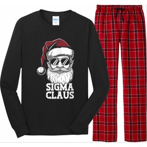 Sigma Claus Funny Christmas Santa Claus Sarcastic Joke Long Sleeve Pajama Set