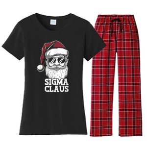 Sigma Claus Funny Christmas Santa Claus Sarcastic Joke Women's Flannel Pajama Set