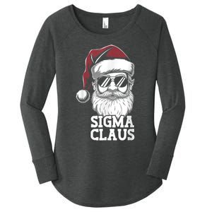 Sigma Claus Funny Christmas Santa Claus Sarcastic Joke Women's Perfect Tri Tunic Long Sleeve Shirt