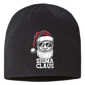 Sigma Claus Funny Christmas Santa Claus Sarcastic Joke Sustainable Beanie