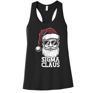 Sigma Claus Funny Christmas Santa Claus Sarcastic Joke Women's Racerback Tank