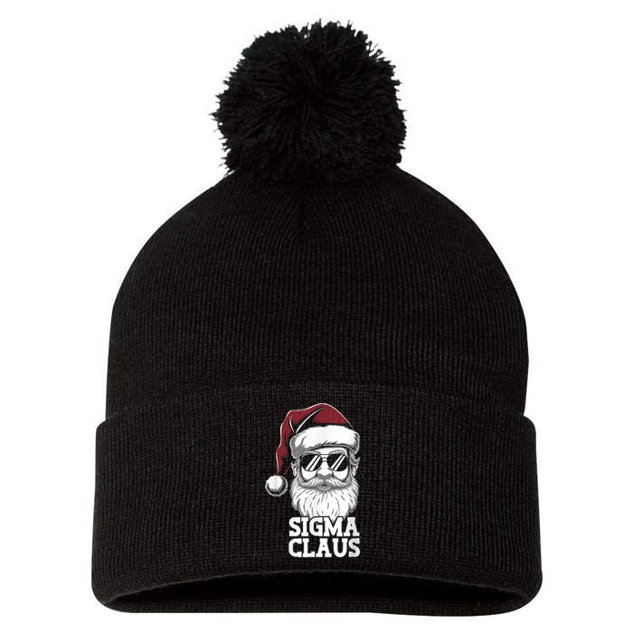 Sigma Claus Funny Christmas Santa Claus Sarcastic Joke Pom Pom 12in Knit Beanie