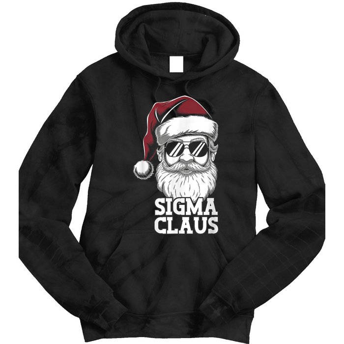 Sigma Claus Funny Christmas Santa Claus Sarcastic Joke Tie Dye Hoodie