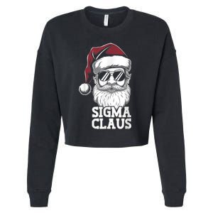 Sigma Claus Funny Christmas Santa Claus Sarcastic Joke Cropped Pullover Crew