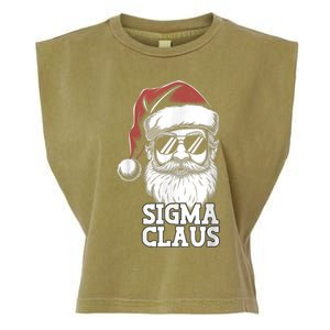 Sigma Claus Funny Christmas Santa Claus Sarcastic Joke Garment-Dyed Women's Muscle Tee