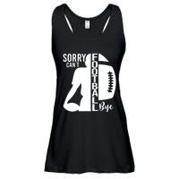 Sorry CanT Football Bye Funny Football Lovers Quote Ladies Essential Flowy Tank