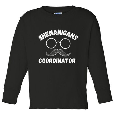 Shenanigans Coordinator Funny Saying Toddler Long Sleeve Shirt