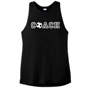 Soccer Coach Funny Gift Appreciation Gift For Soccer Coaches Ladies PosiCharge Tri-Blend Wicking Tank