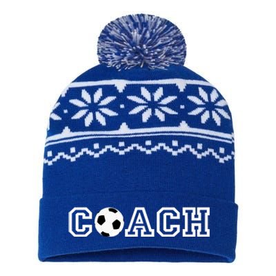 Soccer Coach Funny Gift Appreciation Gift For Soccer Coaches USA-Made Snowflake Beanie