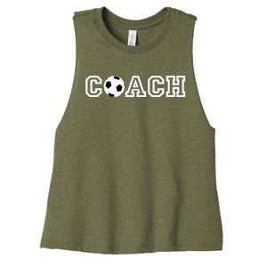 Soccer Coach Funny Gift Appreciation Gift For Soccer Coaches Women's Racerback Cropped Tank