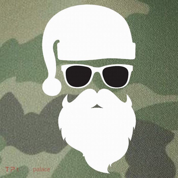 Santa Claus Face Sunglasses with Hat Beard Christmas  Legacy Tie Dye Trucker Hat