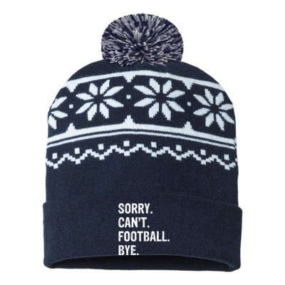 Sorry. CanT. Football. Bye. USA-Made Snowflake Beanie