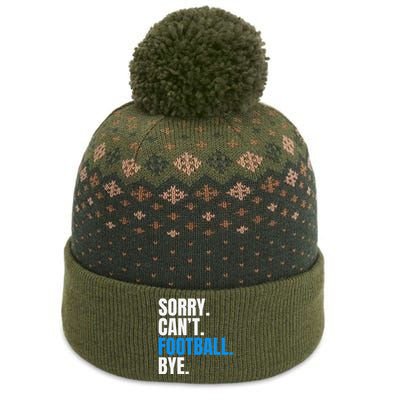 Sorry Cant Football Bye Funny Footballer The Baniff Cuffed Pom Beanie