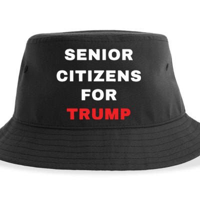 Seniors Citizens For Trump Sustainable Bucket Hat