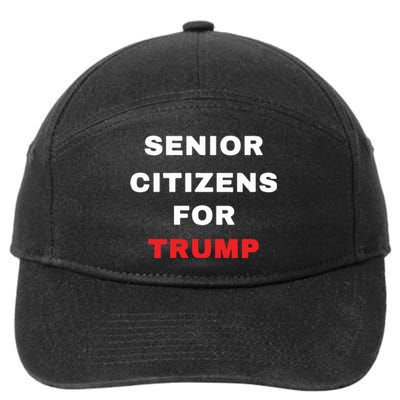 Seniors Citizens For Trump 7-Panel Snapback Hat