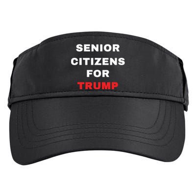 Seniors Citizens For Trump Adult Drive Performance Visor