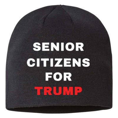 Seniors Citizens For Trump Sustainable Beanie