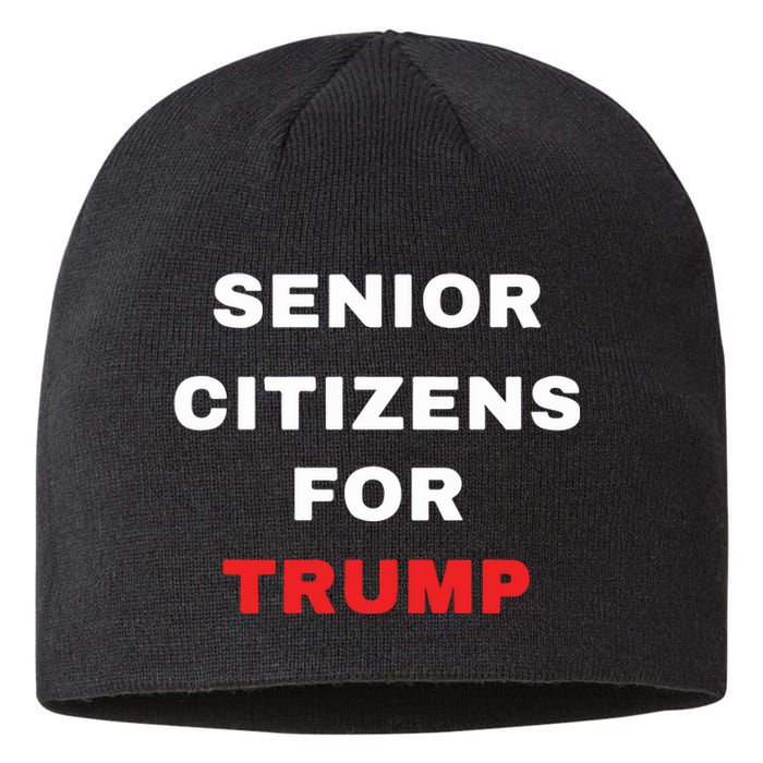 Seniors Citizens For Trump Sustainable Beanie