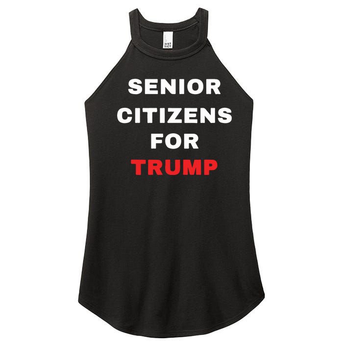 Seniors Citizens For Trump Women’s Perfect Tri Rocker Tank