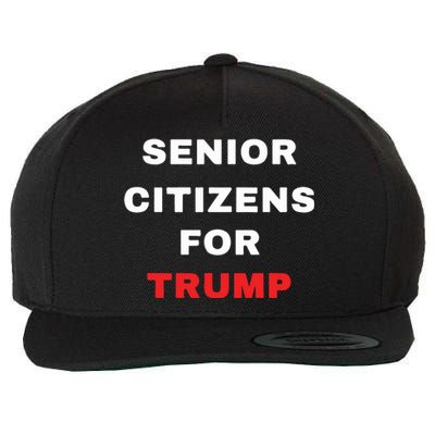 Seniors Citizens For Trump Wool Snapback Cap