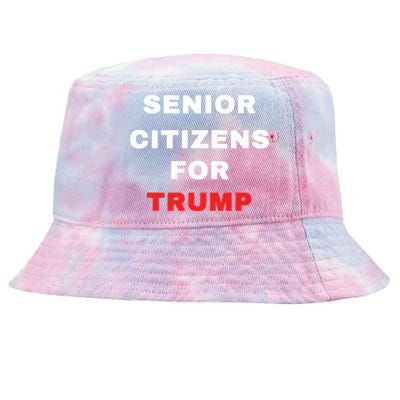 Seniors Citizens For Trump Tie-Dyed Bucket Hat