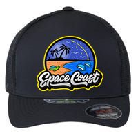 Space Coast Florida Space And Rocket Program Flexfit Unipanel Trucker Cap
