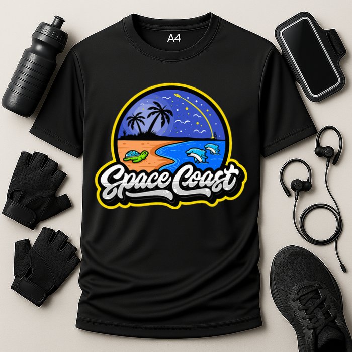 Space Coast Florida Space And Rocket Program Performance Shirt