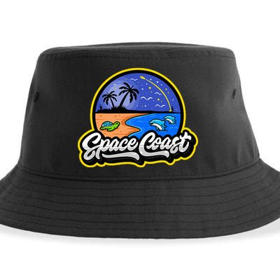 Space Coast Florida Space And Rocket Program Sustainable Bucket Hat