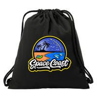 Space Coast Florida Space And Rocket Program Drawstring Bag