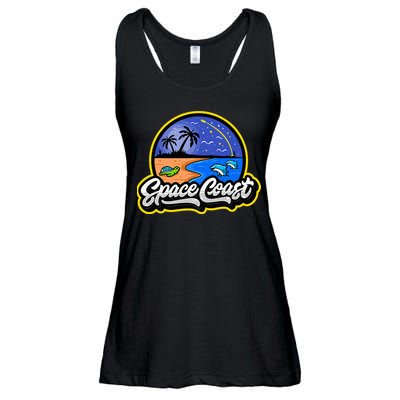 Space Coast Florida Space And Rocket Program Ladies Essential Flowy Tank