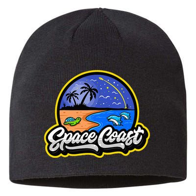 Space Coast Florida Space And Rocket Program Sustainable Beanie