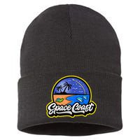 Space Coast Florida Space And Rocket Program Sustainable Knit Beanie