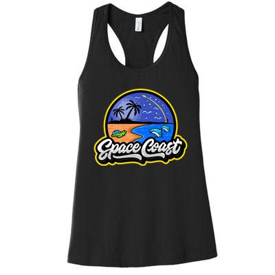 Space Coast Florida Space And Rocket Program Women's Racerback Tank