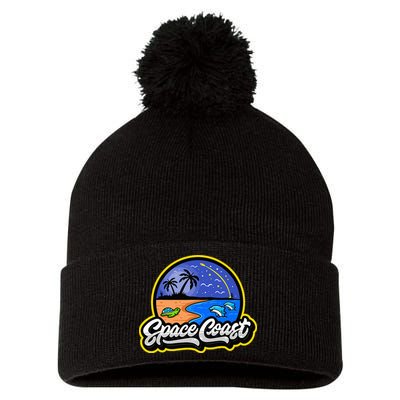 Space Coast Florida Space And Rocket Program Pom Pom 12in Knit Beanie