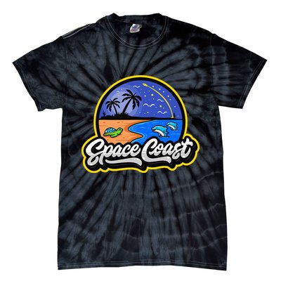 Space Coast Florida Space And Rocket Program Tie-Dye T-Shirt