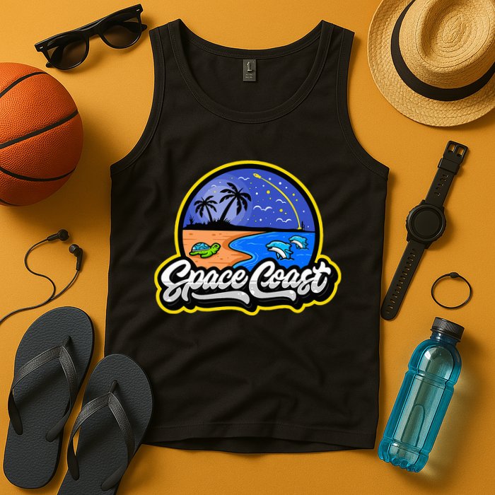 Space Coast Florida Space And Rocket Program Tank Top