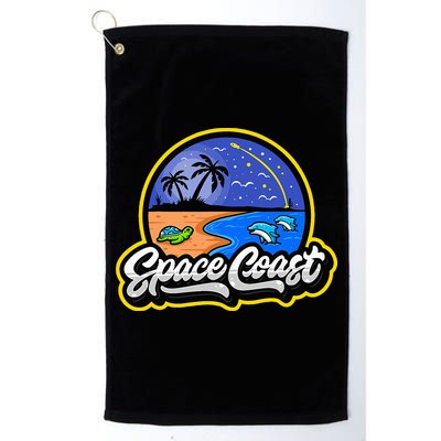 Space Coast Florida Space And Rocket Program Golf Towel