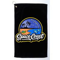 Space Coast Florida Space And Rocket Program Golf Towel