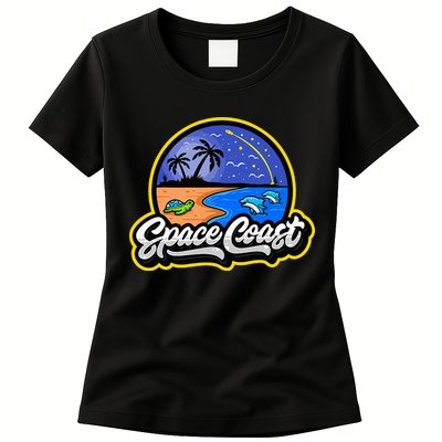 Space Coast Florida Space And Rocket Program Womens T-Shirt