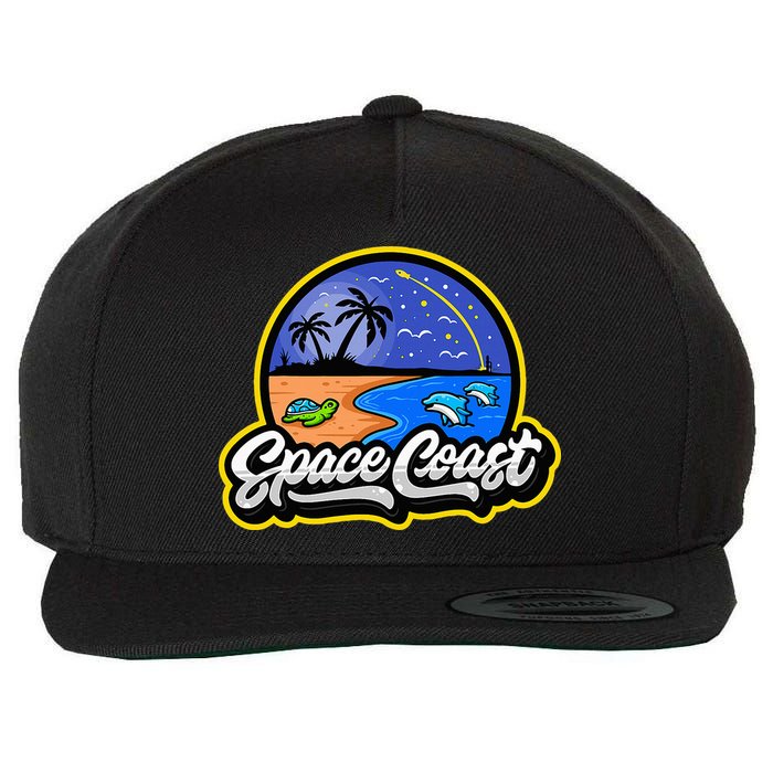 Space Coast Florida Space And Rocket Program Wool Snapback Cap