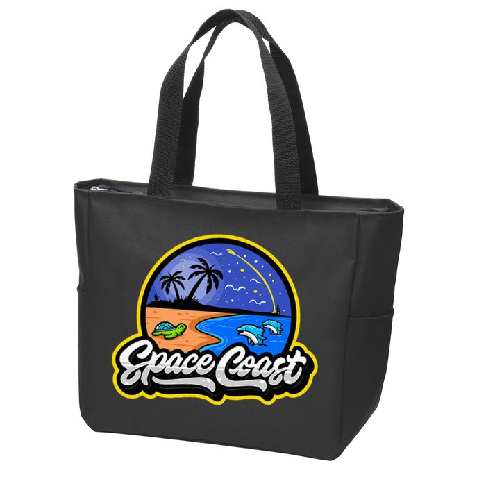 Space Coast Florida Space And Rocket Program Zip Tote Bag