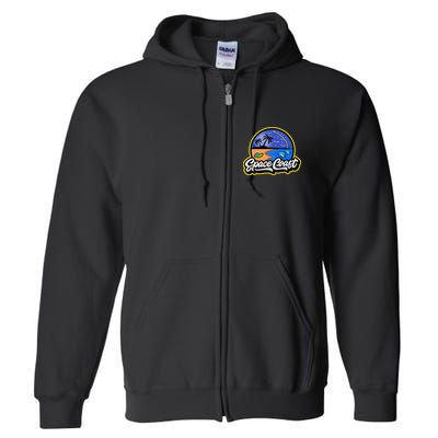 Space Coast Florida Space And Rocket Program Full Zip Hoodie