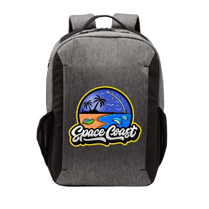 Space Coast Florida Space And Rocket Program Vector Backpack