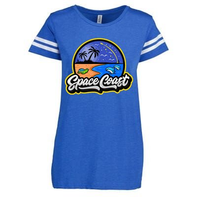 Space Coast Florida Space And Rocket Program Enza Ladies Jersey Football T-Shirt